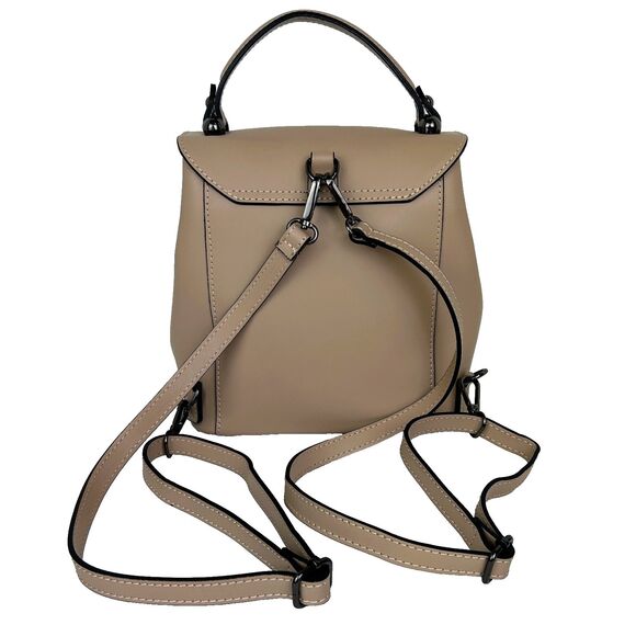 Luana Ferracuti Backpack Purse Convertible Straps Top Handle Italian Leather Bag - Picture 4 of 12